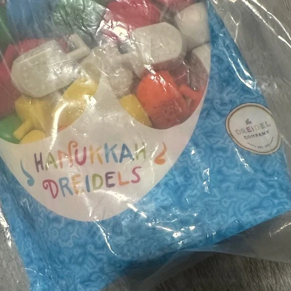 The Dreidel Company Hanukkah Dreidels 200 Bulk Pack Multi-Color Plastic Chanukah - Picture 2 of 3